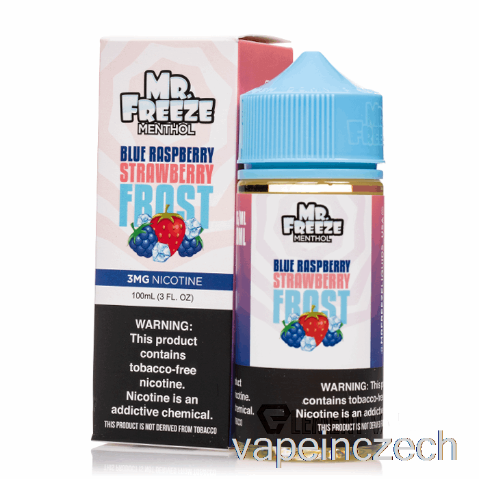 Blue Razz Strawberry Frost - Mr Freeze - 100ml 0mg Vape Bez Nikotinu